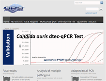 Tablet Screenshot of geneticpcr.com